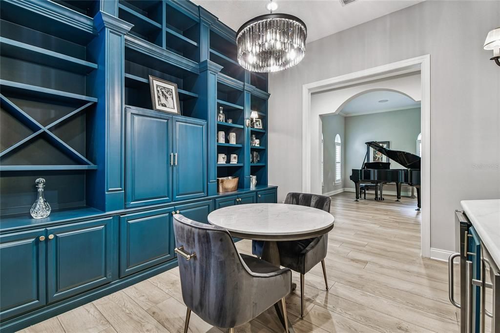 Interior, Pendant Lights, Piano, Wood Texture Flooring