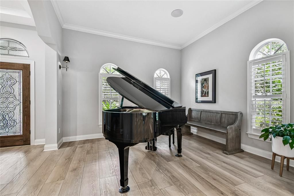 Interior, Piano, Wood Texture Flooring