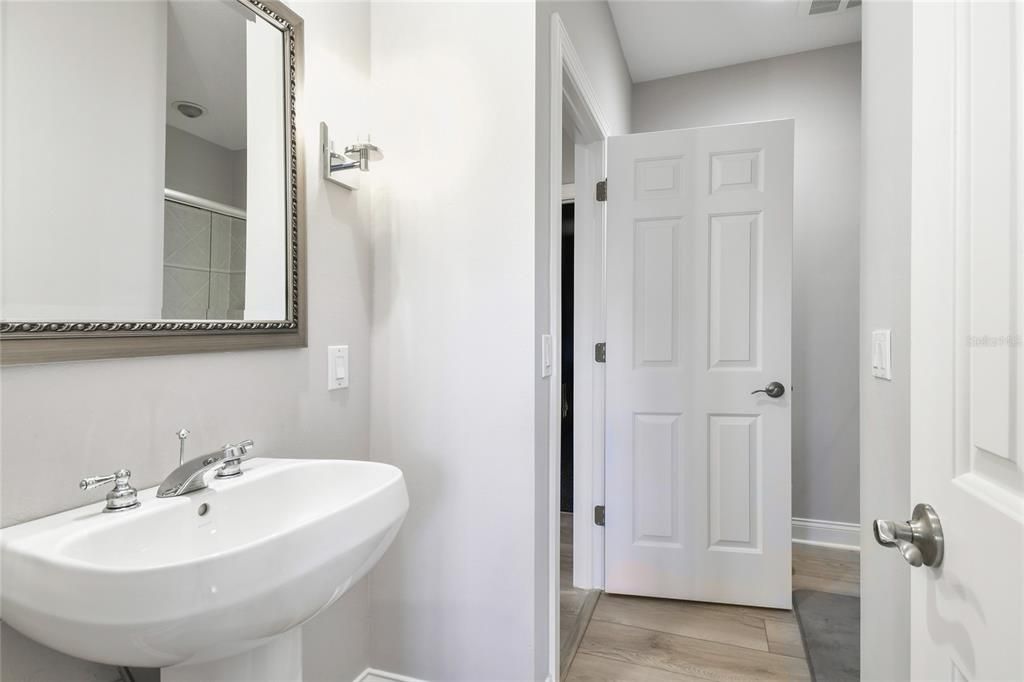 Bathroom, Interior, Wood Texture Flooring