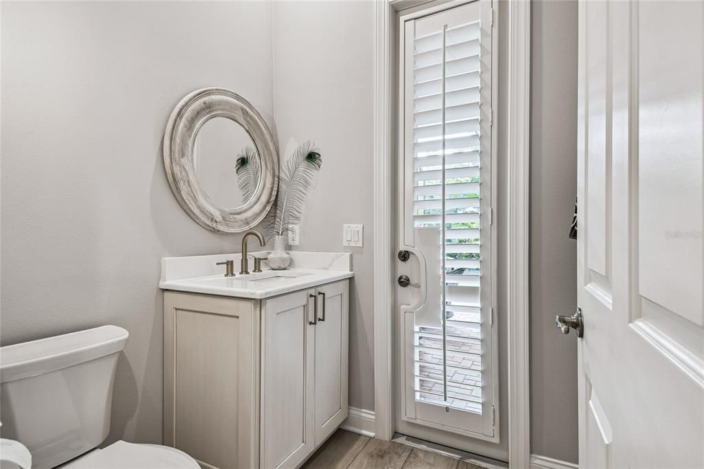 Bathroom, Interior, Wood Texture Flooring