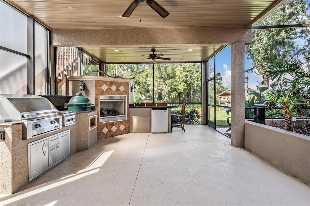 Fireplace, Interior, Sun Room