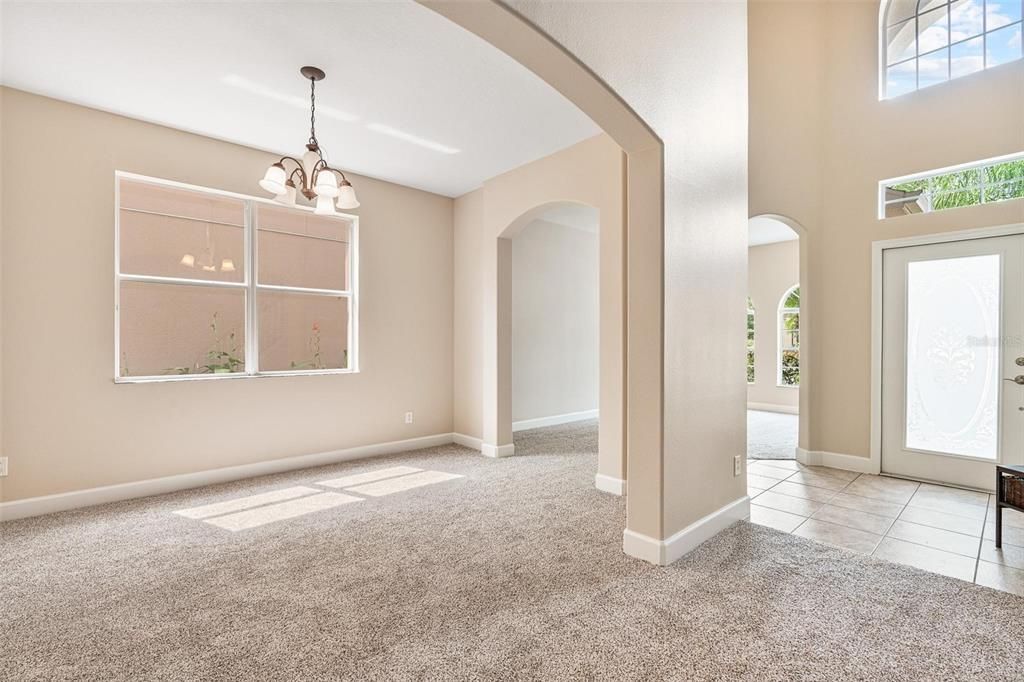 Chandelier, Empty room, Interior