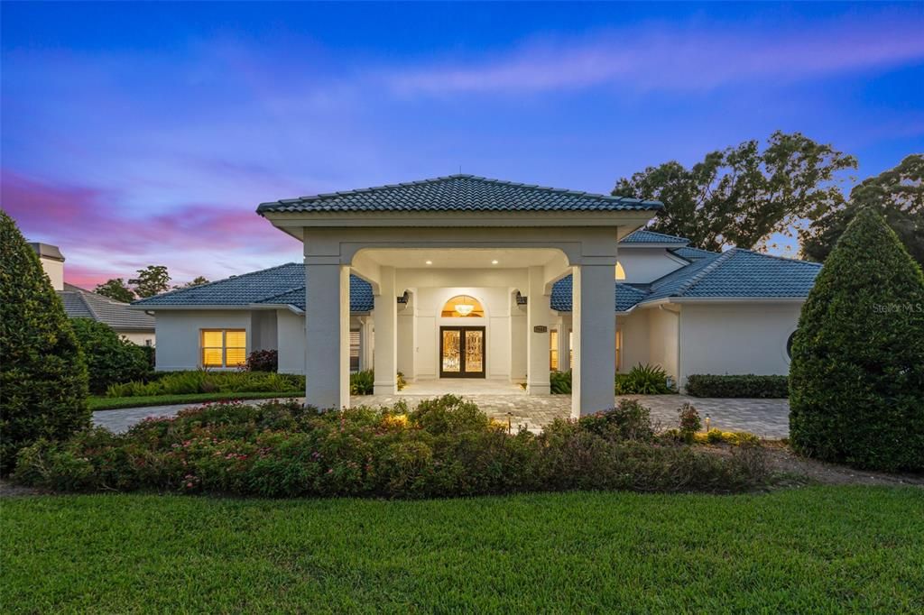 Backyard, Exterior, Facade, Mediterranean