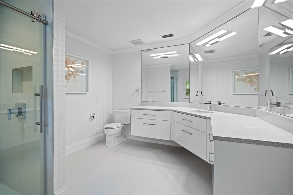 Bathroom, Glass Shower, Interior