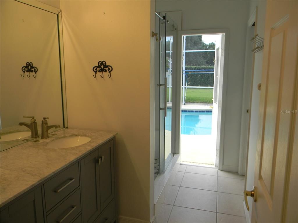 Bathroom, Dual Sink Vanities, Glass Shower, Interior