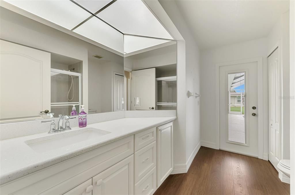 Bathroom, Interior, Wood Texture Flooring