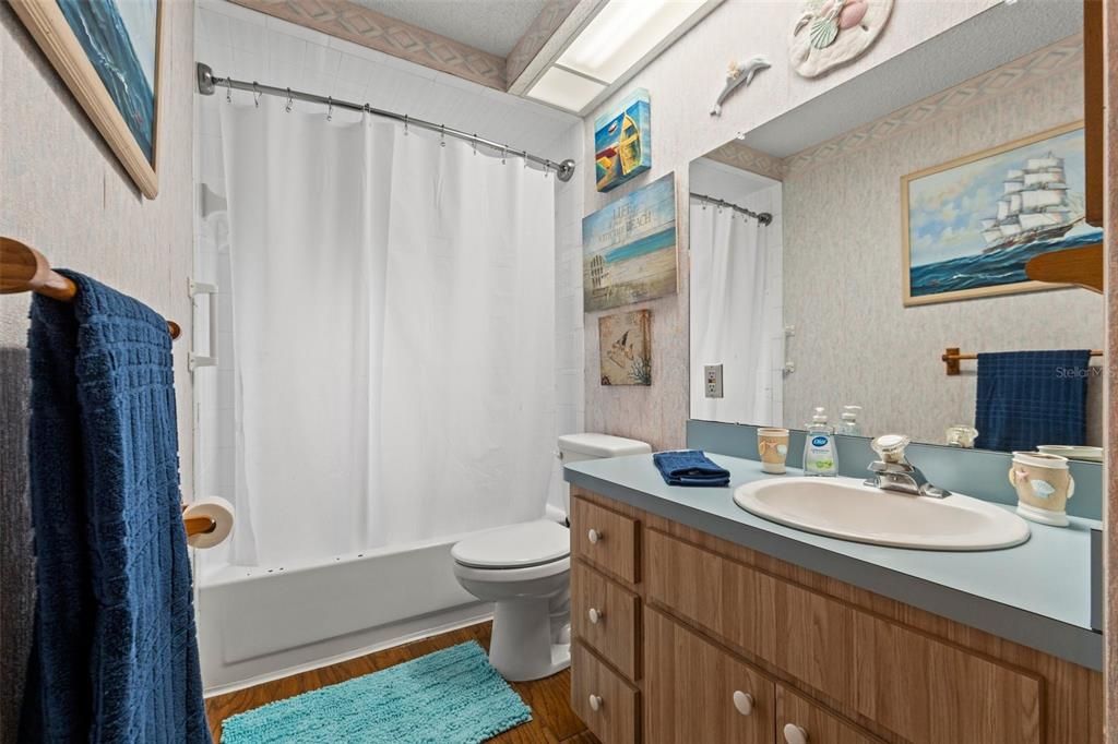 Bathroom, Interior, Wood Texture Flooring