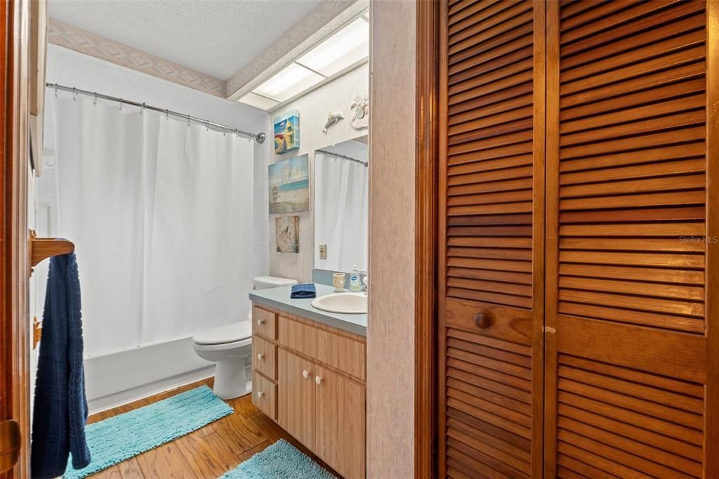 Bathroom, Interior, Wood Texture Flooring