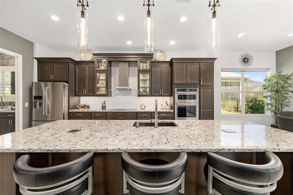 Interior, Kitchen, Pendant Lights, Recessed Lighting, Stainless Steel Appliances
