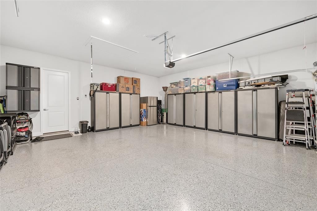 Garage, Interior, Recessed Lighting
