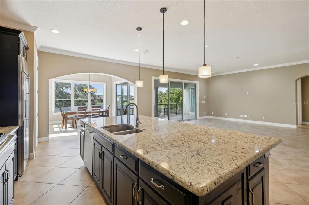Dining room, Interior, Kitchen, Pendant Lights, Recessed Lighting