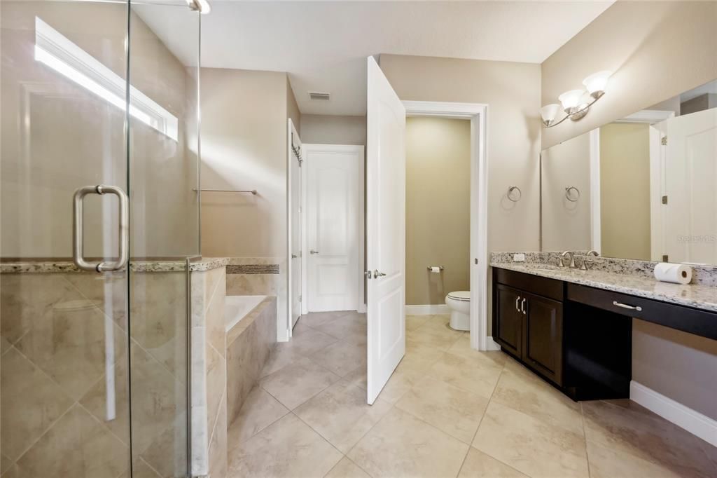 Bathroom, Dual Sink Vanities, Glass Shower, Interior