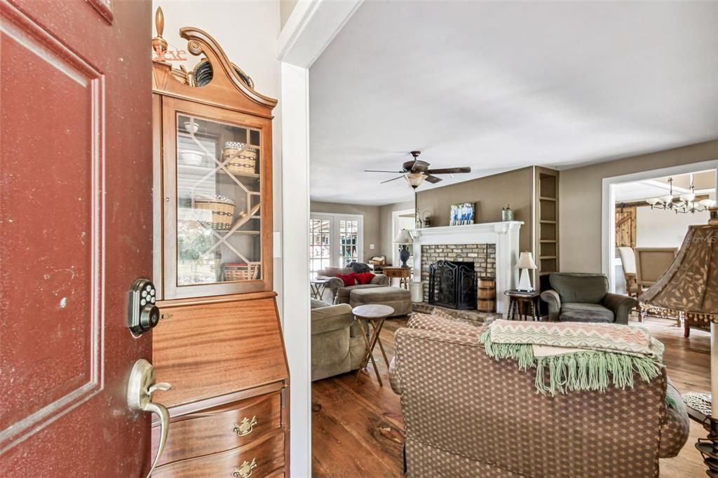 Fireplace, Interior, Living room, Wood Texture Flooring