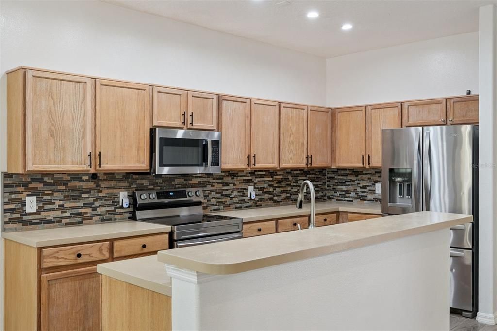 Interior, Kitchen, Recessed Lighting, Stainless Steel Appliances
