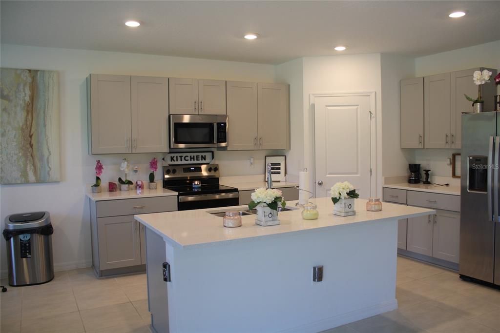 Interior, Kitchen, Recessed Lighting, Stainless Steel Appliances