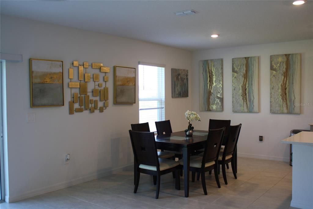 Dining room, Interior, Recessed Lighting