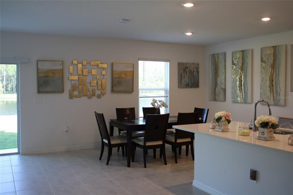 Dining room, Interior, Recessed Lighting