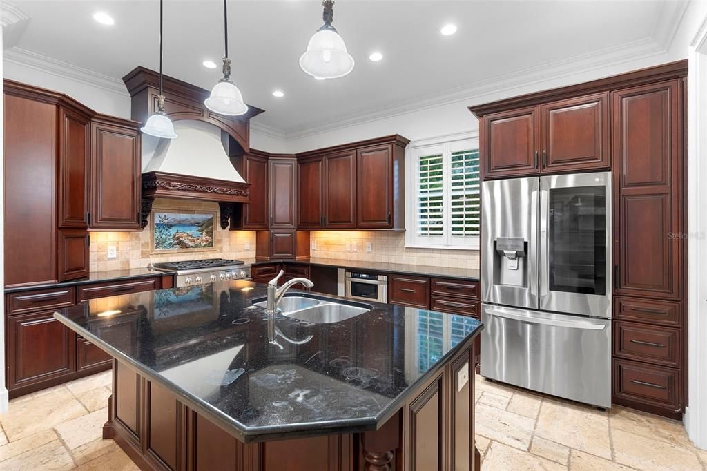 Interior, Kitchen, Pendant Lights, Recessed Lighting, Stainless Steel Appliances
