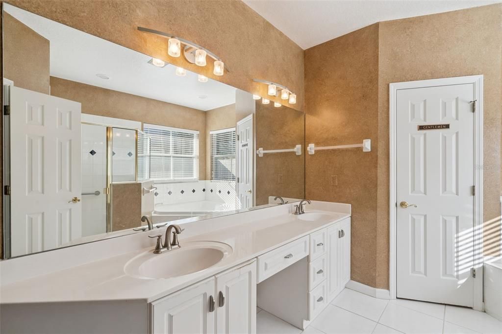 Bathroom, Dual Sink Vanities, Glass Shower, Interior