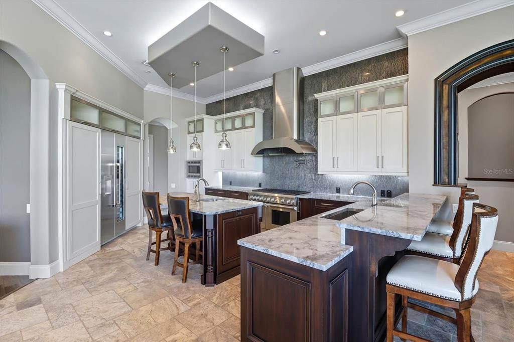 Interior, Kitchen, Pendant Lights, Recessed Lighting, Stainless Steel Appliances