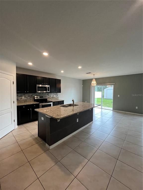 Interior, Kitchen, Pendant Lights, Recessed Lighting, Stainless Steel Appliances