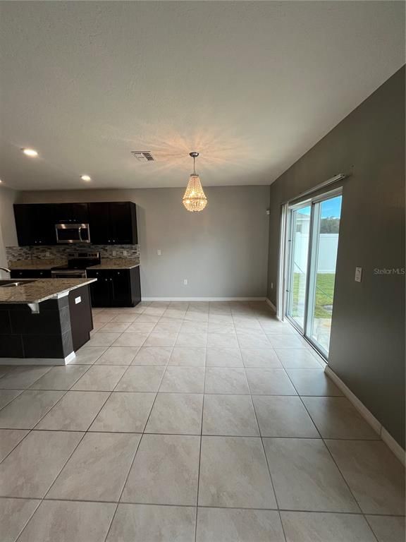 Chandelier, Interior, Kitchen, Recessed Lighting
