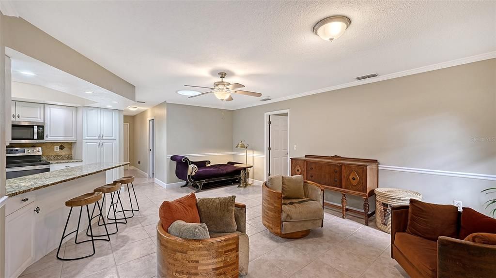 Interior, Kitchen, Living room, Recessed Lighting