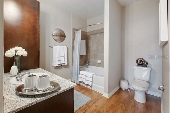 Bathroom, Interior, Wood Texture Flooring