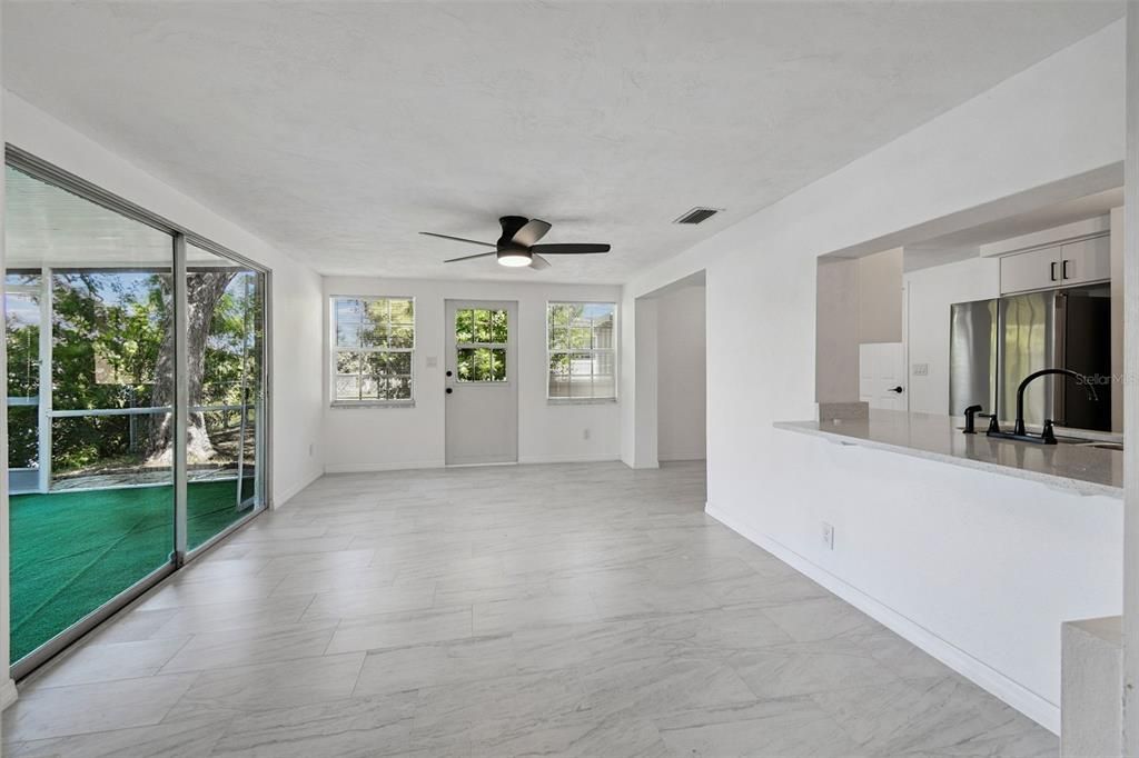Empty room, Interior, Kitchen, Marble