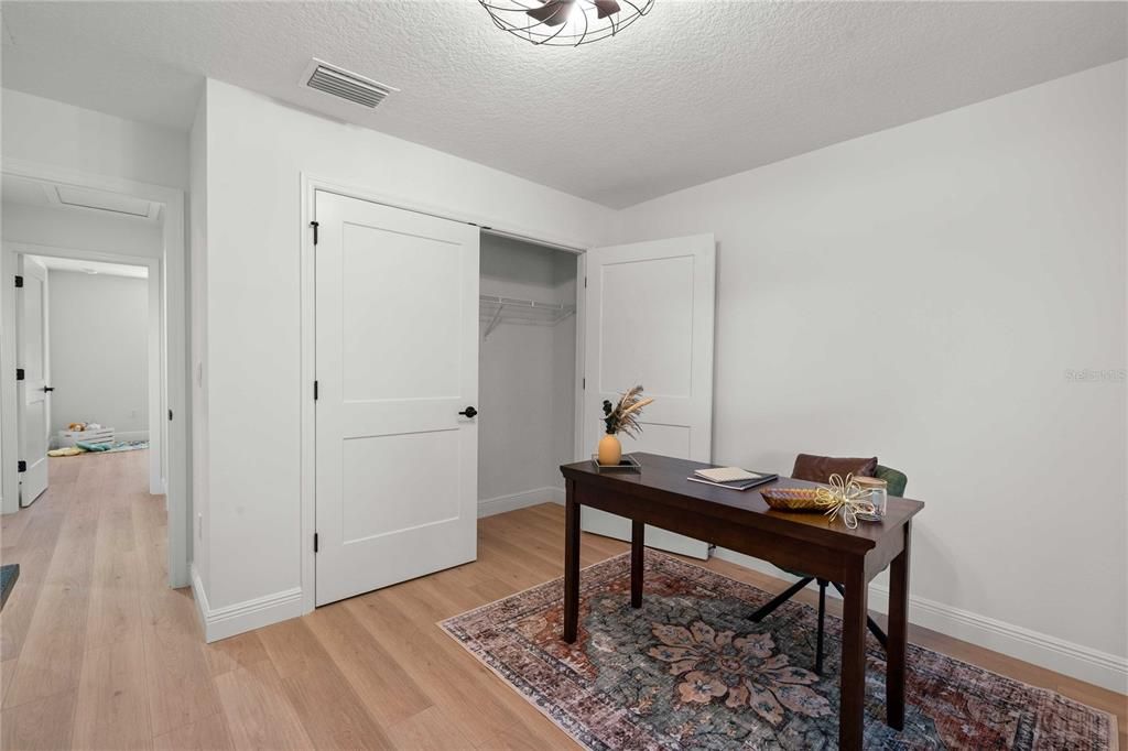 Home Office, Interior, Wood Texture Flooring