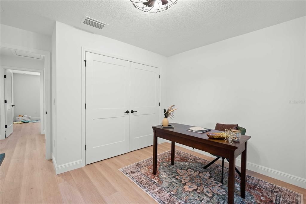 Home Office, Interior, Wood Texture Flooring