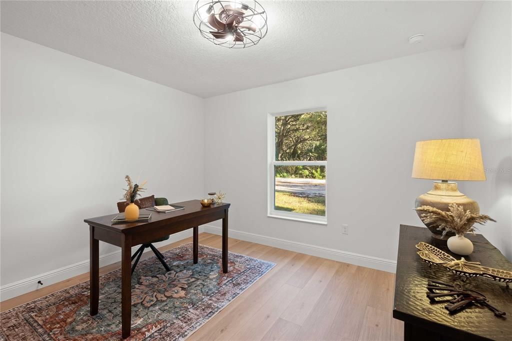 Home Office, Interior, Wood Texture Flooring