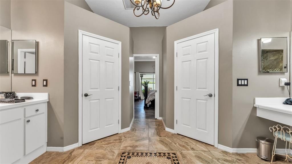 Bathroom, Chandelier, Interior