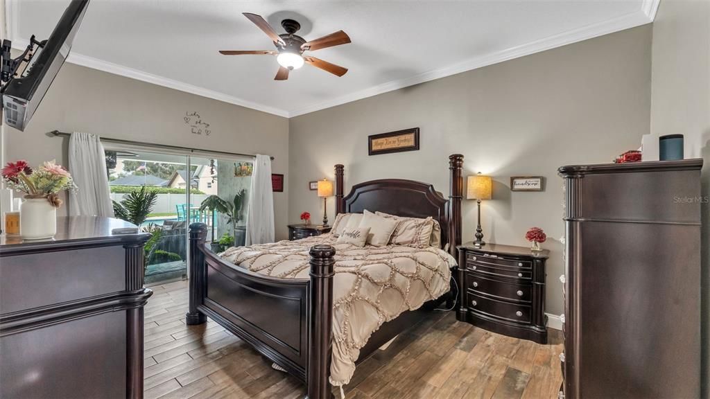 Bedroom, Interior, Wood Texture Flooring