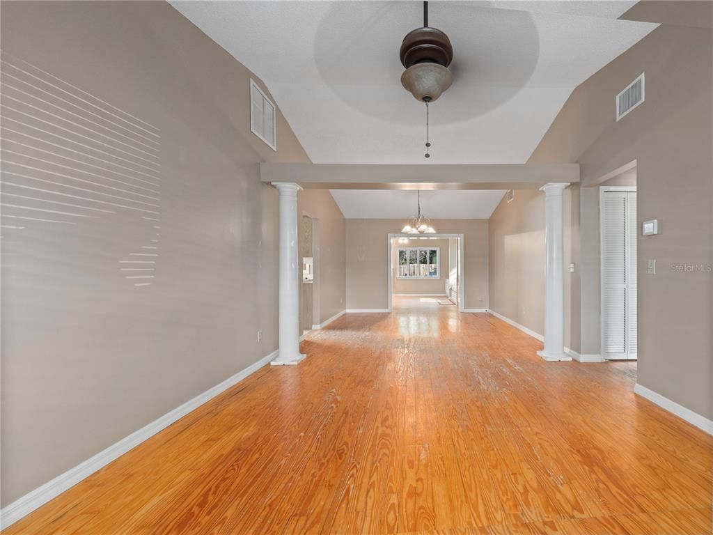 Empty room, Interior, Wood Texture Flooring
