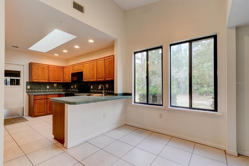 Interior, Kitchen, Recessed Lighting, Tile Countertops