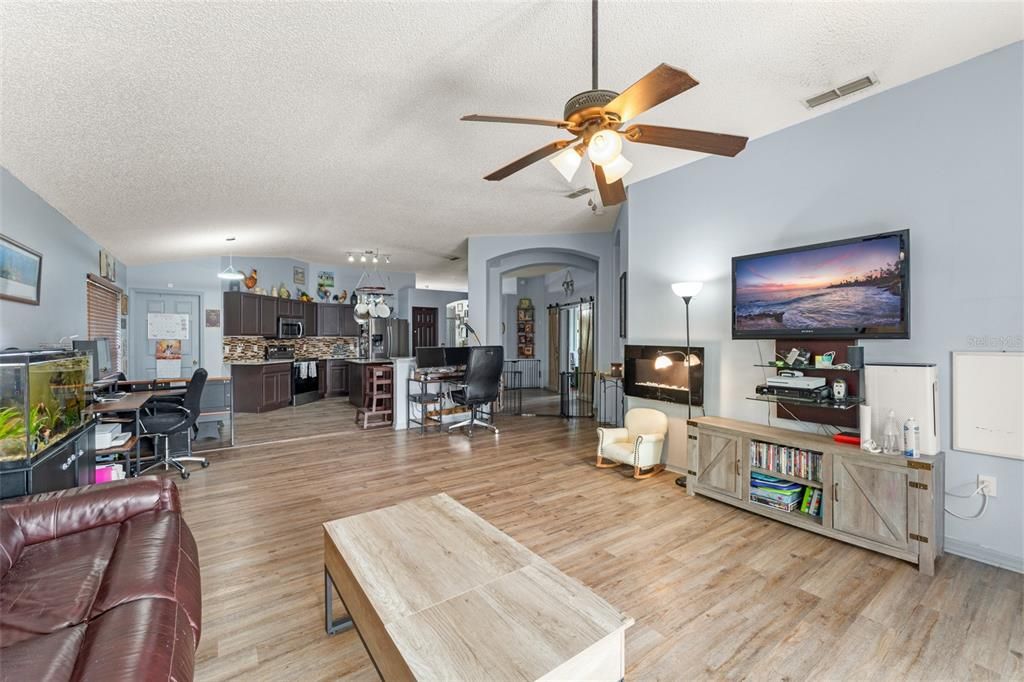 Home Office, Interior, Kitchen, Wood Texture Flooring