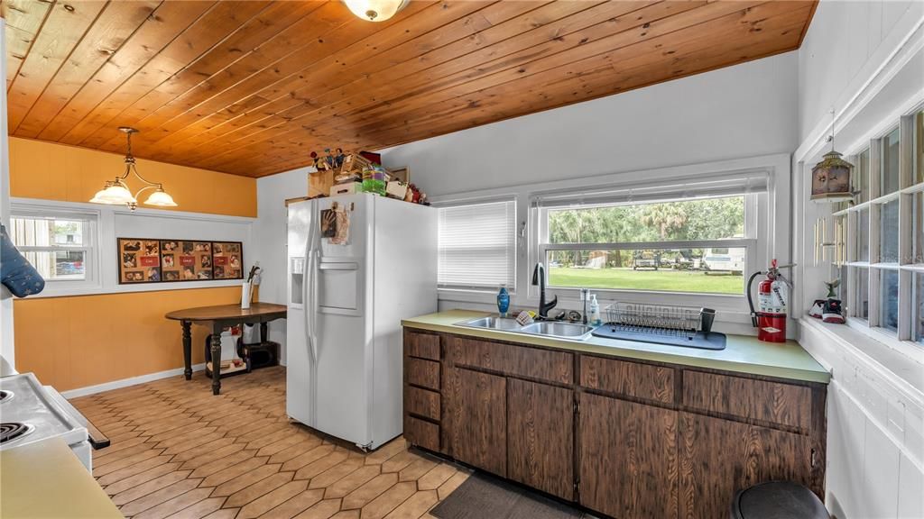Interior, Kitchen, Pendant Lights, Wooden Ceilings