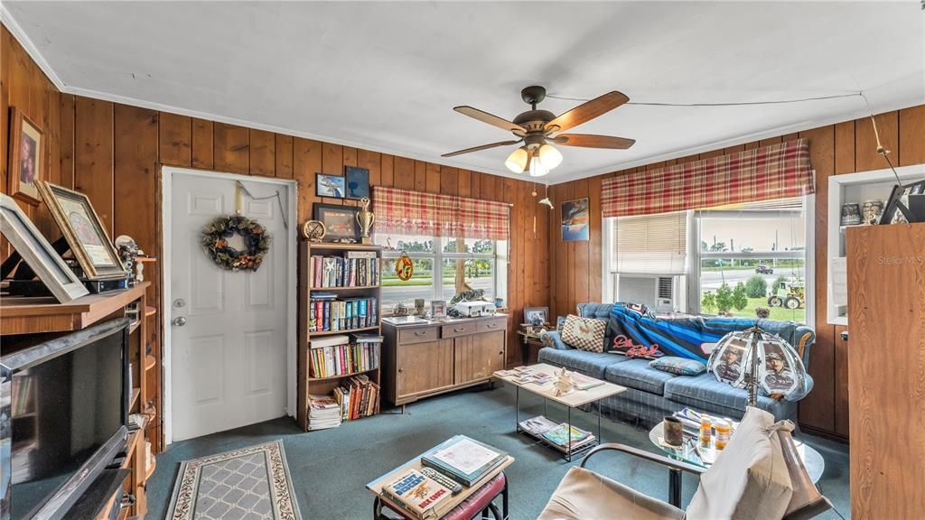 Interior, Living room, Wooden Walls