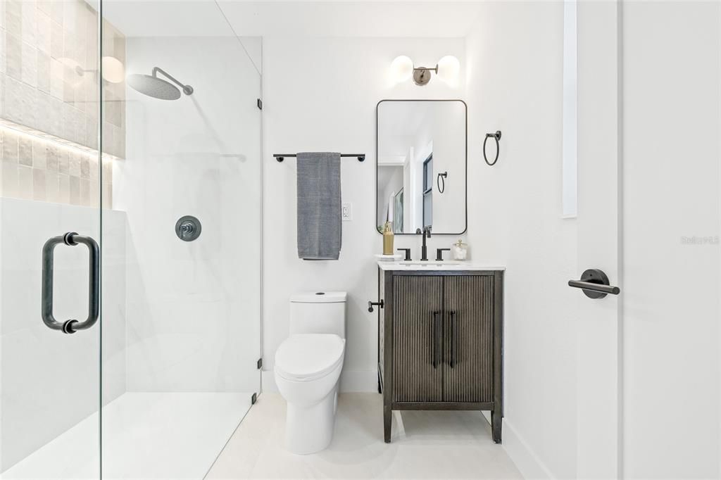 Bathroom, Glass Shower, Interior