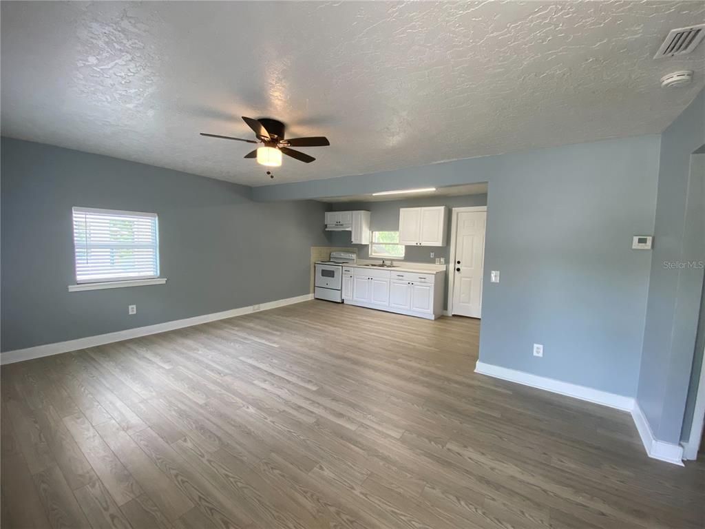 Empty room, Interior, Kitchen, Wood Texture Flooring