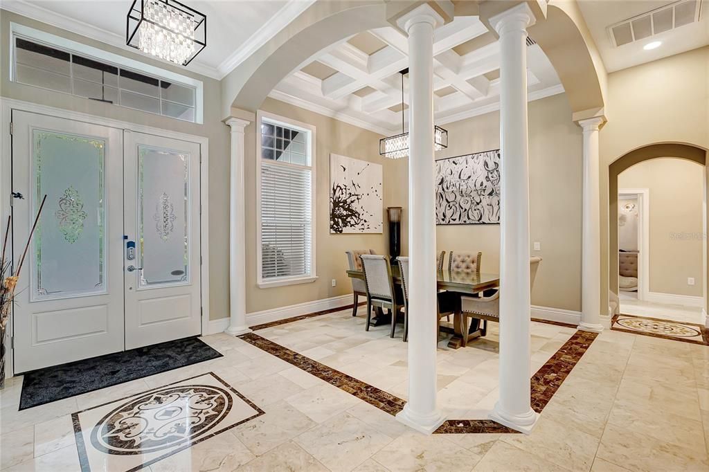 Dining room, Interior, Recessed Lighting