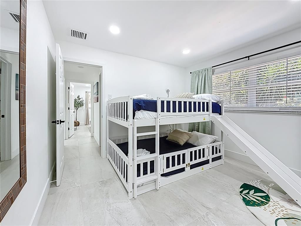 Bedroom, Interior, Marble, Recessed Lighting