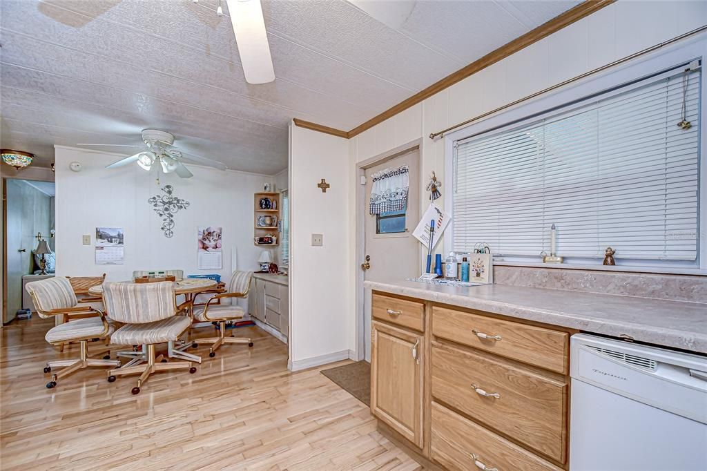 Dining room, Interior, Wood Texture Flooring
