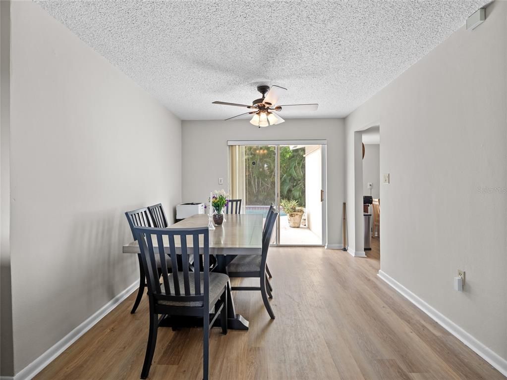 Dining room, Interior, Wood Texture Flooring