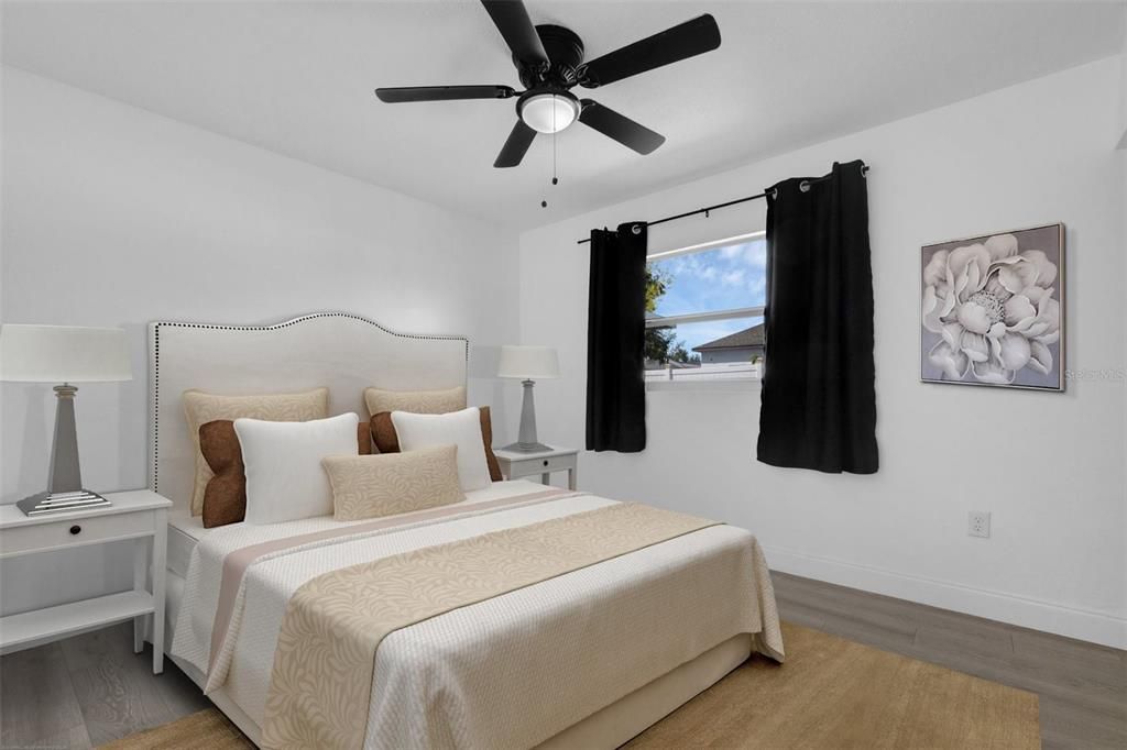 Bedroom, Interior, Wood Texture Flooring