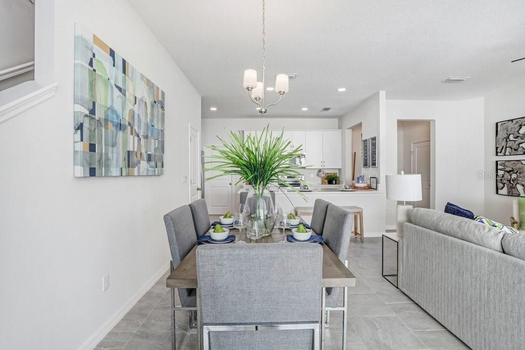Dining room, Interior, Kitchen, Pendant Lights, Recessed Lighting