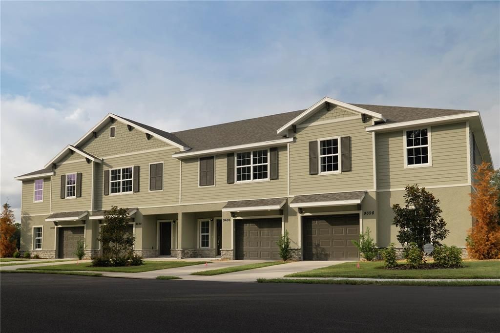 Attached, Exterior, Facade, Rowhouse