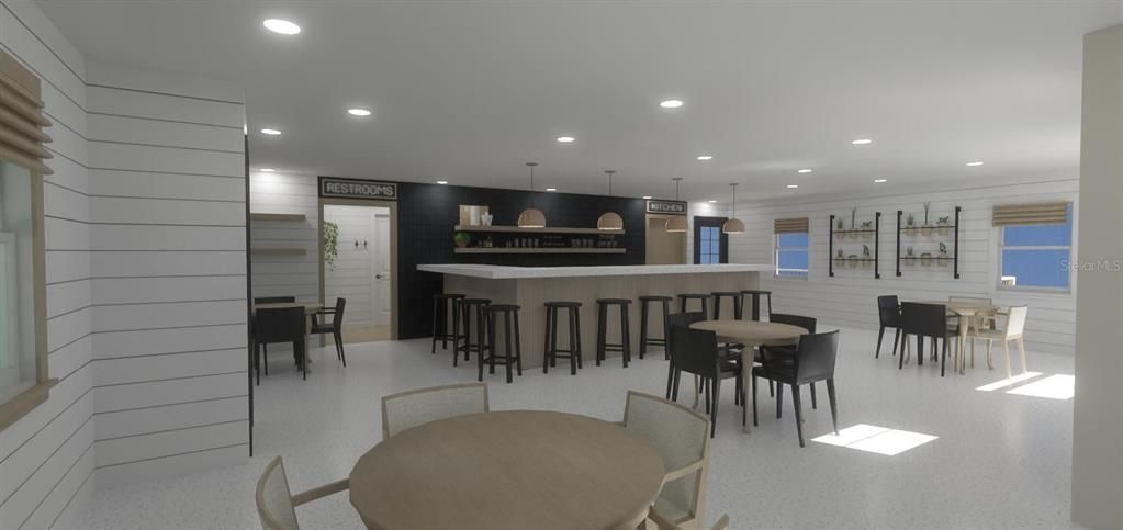 Dining room, Interior, Pendant Lights, Recessed Lighting