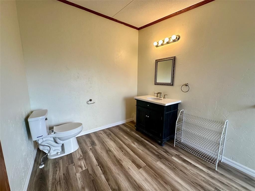 Bathroom, Interior, Wood Texture Flooring